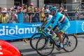 Pinerolo, Italy May 26, 2016; Vincenzo Nibali and Esteban Chaves after the finish of the Stage